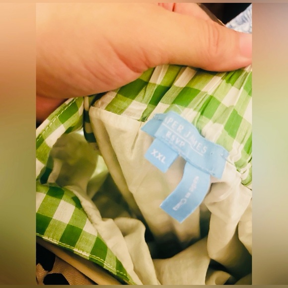 Draper James Green Gingham Midi Dress - Picture 15 of 16